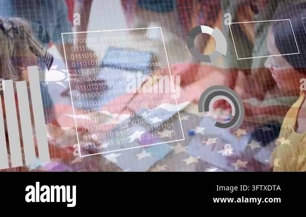 Design team leaning over star cloth table, overlays appearing and ...