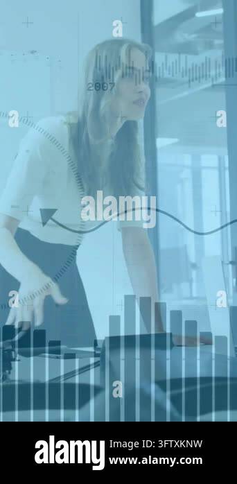 Animation of financial data processing over diverse colleagues ...