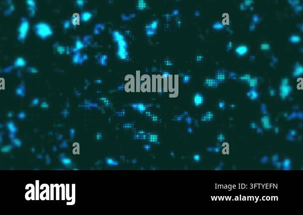 Glowing blue particles on black Stock Video Footage - Alamy