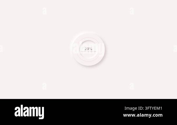 Abstract Minimalist White Background with Circular Design Elements ...