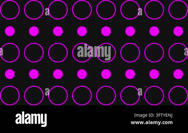 Purple dots and circles pattern Stock Video Footage - Alamy