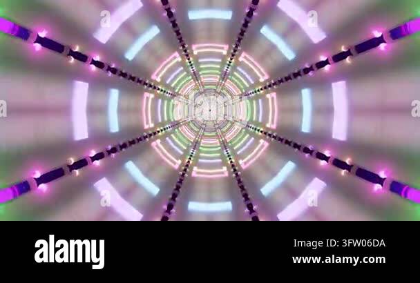 Abstract kaleidoscope animation with geometric symmetry and glowing ...
