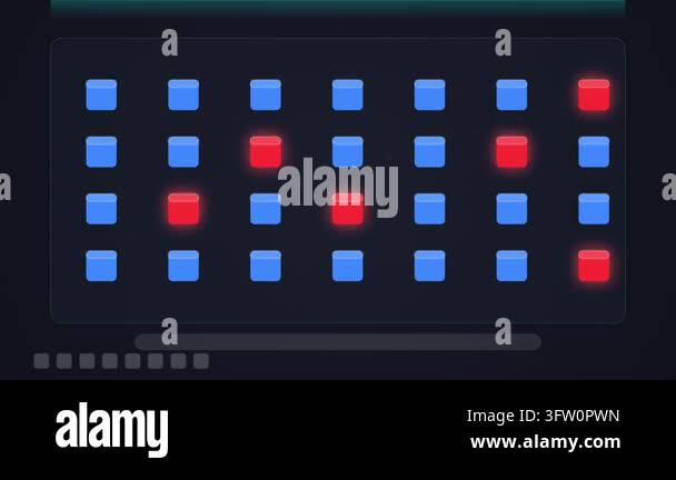 Abstract animation showing a cloud storage system detecting and ...