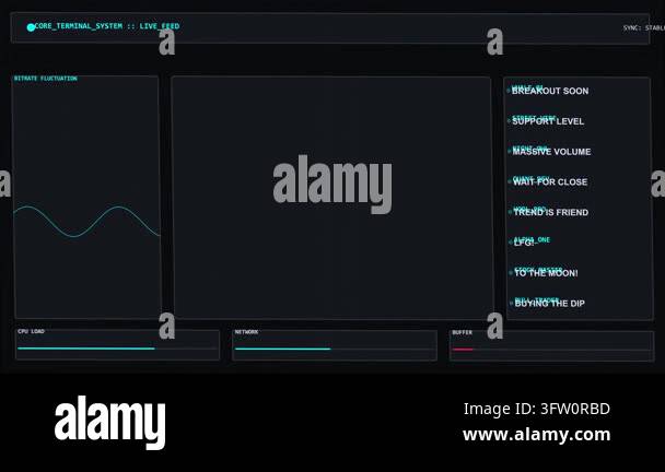 Quantum Stream Core Interface Glowing Digital Data Flow Stock Video ...