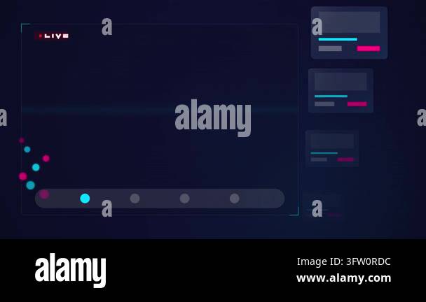 Futuristic Glassmorphism E-commerce User Interface Concept Stock Video ...