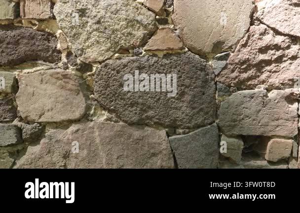4K Weathered Stone Wall Texture Close Up Outdoor Rustic Masonry ...