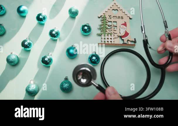 Family Doctor Wishes Merry Christmas and Happy Holidays Stock Video ...