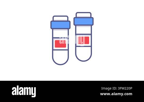 test tubes Modern concepts design, animated vector illustration Stock ...
