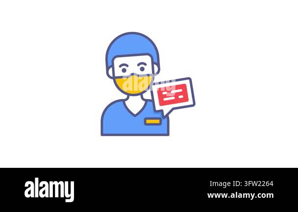 medical doctor Modern concepts design, animated vector illustration ...