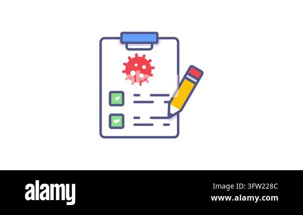 covid test Modern concepts design, animated vector illustration Stock ...
