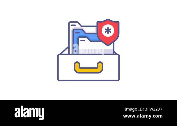medical files Modern concepts design, animated vector illustration ...