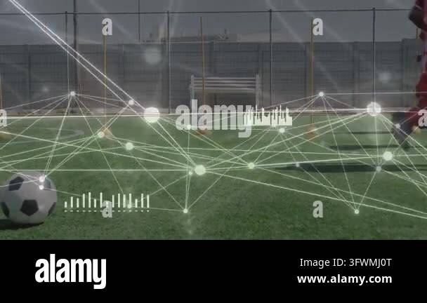 Male player entering right starting sports drill improving footwork ...