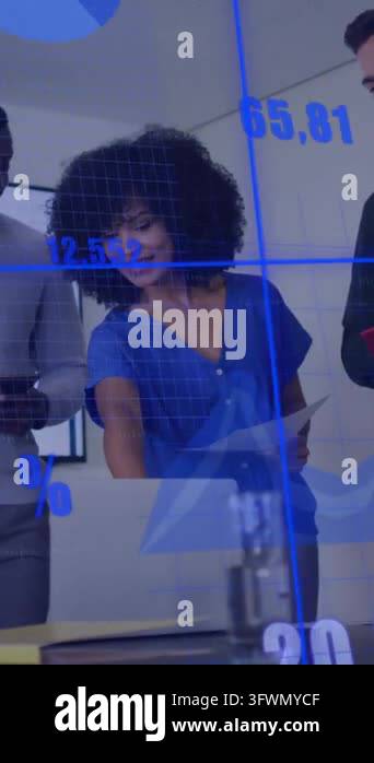 Animation of diagrams and data processing over diverse colleagues ...