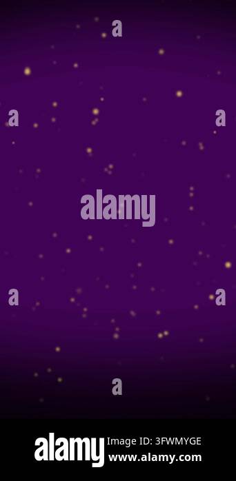 Animation of dust over purple background. movement, colour and digital ...