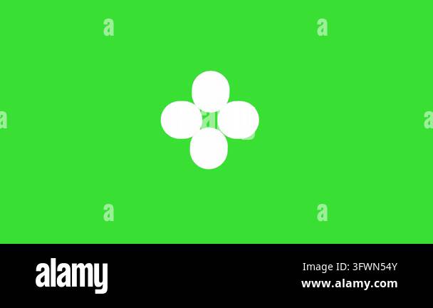 Loading Progress Bubble Motion Graphic Animation on Green Screen ...