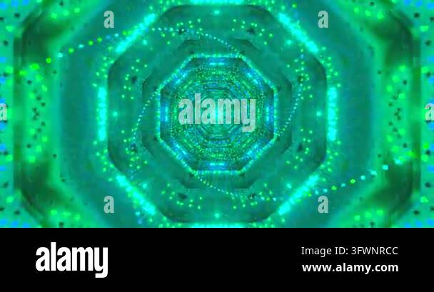 Abstract pattern featuring glowing lights in hexagonal shape Stock ...