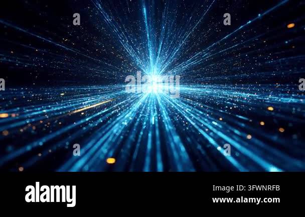Abstract blue light rays creating dynamic visual effect Stock Video ...