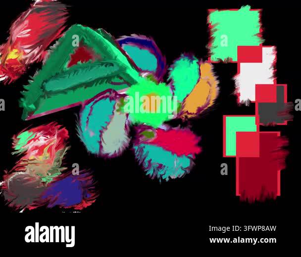 Colorful abstract background with psychedelic tunnel effect and dynamic ...