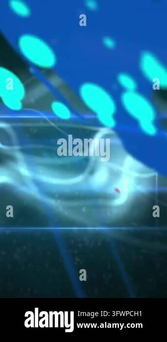 Learning Programing Vector Animation of dots forming graph, numbers, abstract pattern and ...