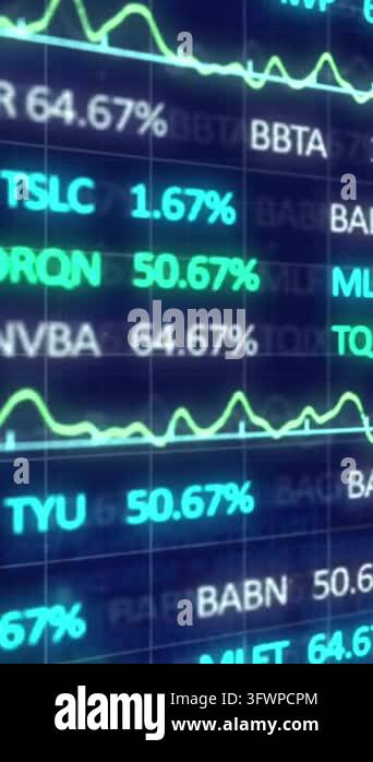 Digitization With Blue Background Animation of data processing over blue background. Global business and ...