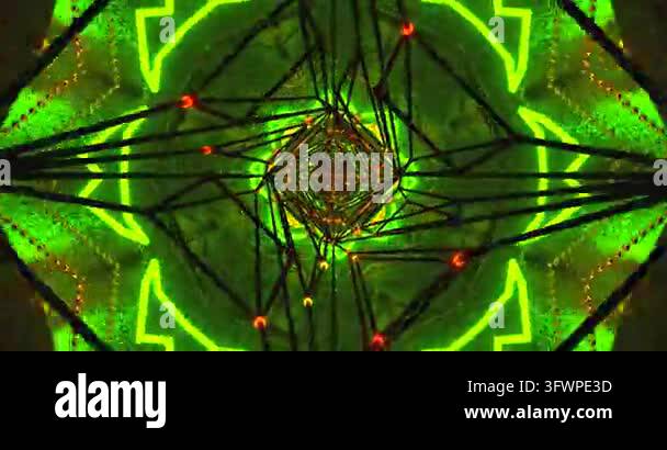 Abstract digital art featuring a complex geometric web of lines in ...