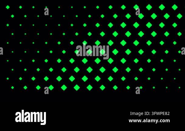Abstract digital background featuring green glowing diamond shapes ...