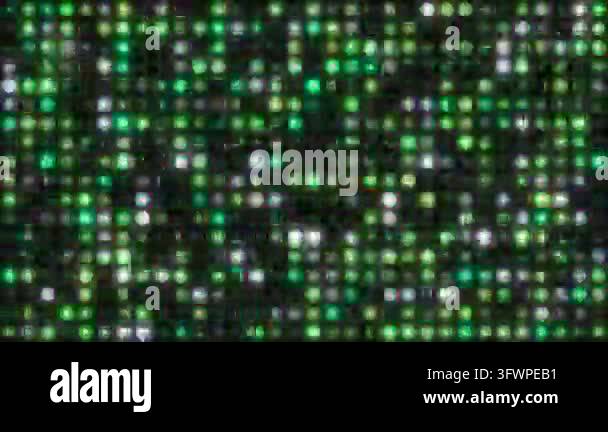 Abstract Green and White LED Light Wall Display Pattern for Concert ...