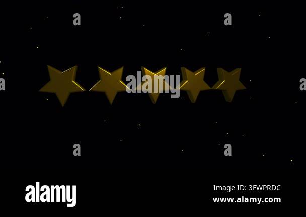 Modern 45 star customer feedback evaluation icon Stock Video Footage ...