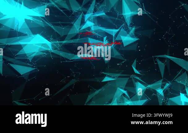 Red login panel fading in then glitching as username growing and ...