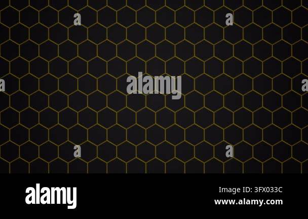 Abstract luxury black grey gradient golden hexagonal grid background ...