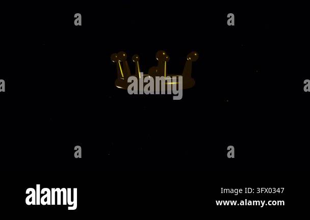 crown gold plated metalic icon or logo vector Stock Video Footage - Alamy