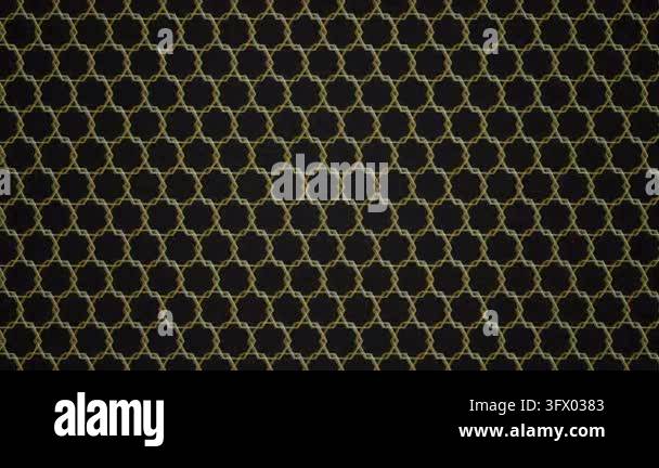 Abstract hexagon metal grid elegant dark gradient backdrop Stock Video ...