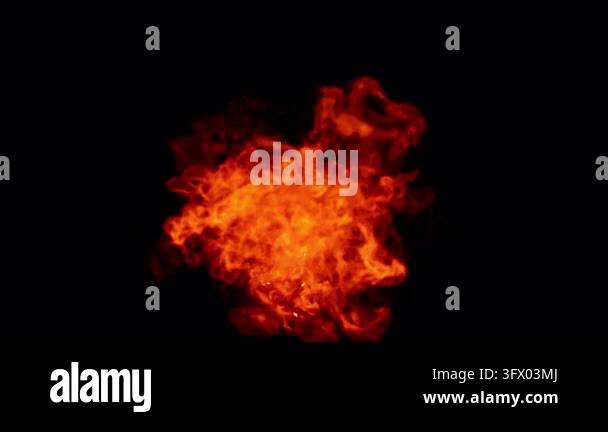 abstract bright flames burning against dark background Stock Video ...