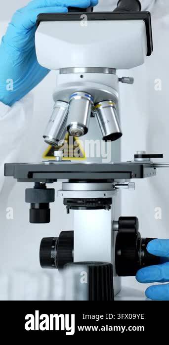 Microscope Explanation Compound optical microscope for microscopic analysis and scientific ...