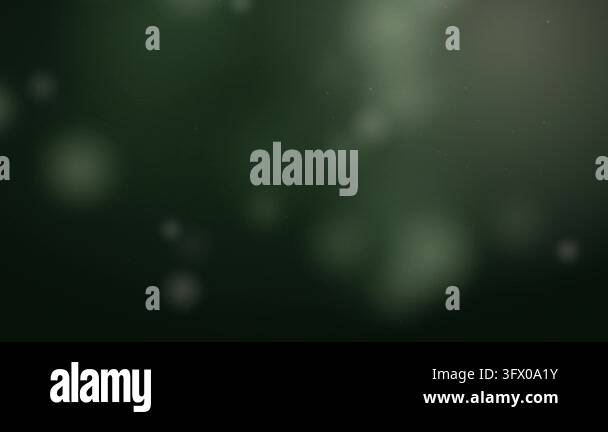 Abstract Green Nature Bokeh and Floating Pollen Particles Drifting in ...