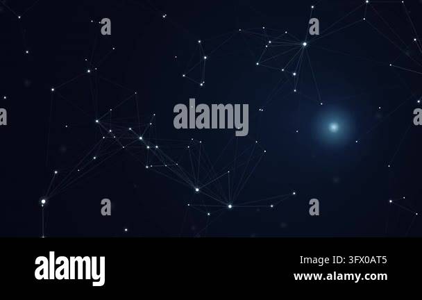 triangle dots glowing abstract plexus network connection background ...