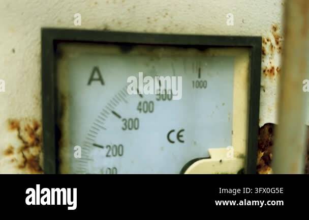 Vintage Analog Meters, Fluctuating Needles, Industrial Gauge Animation ...