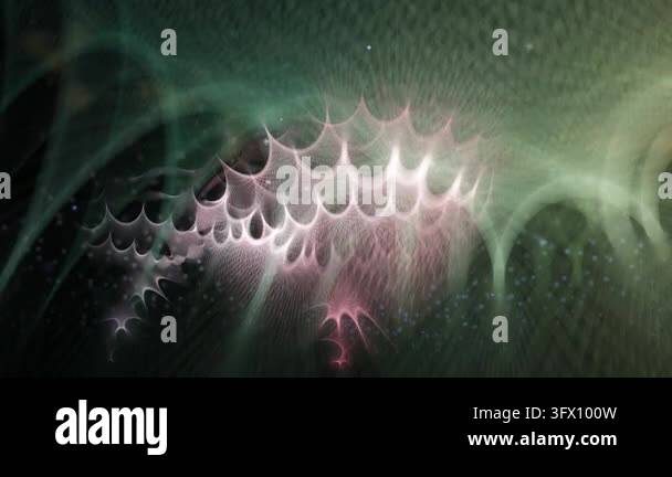 Background For Creative Form A complex, organic form composed of intricate lines and glowing within ...