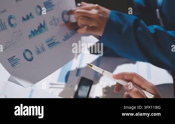 business woman writing in office Stock Video Footage - Alamy