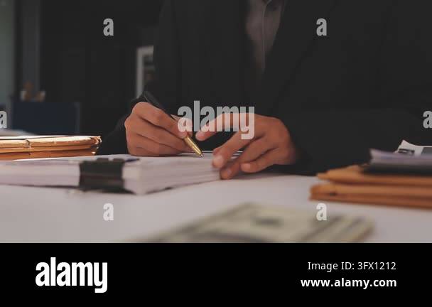 business people work and financial planning Stock Video Footage - Alamy
