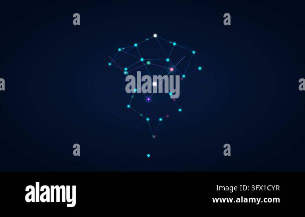 Abstract Digital Network Connection Forming Idea Concept Background ...