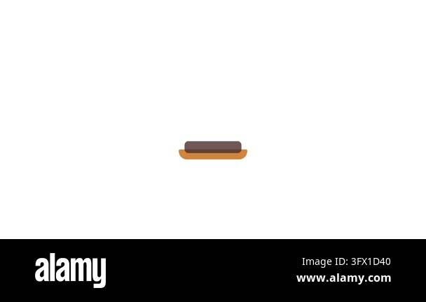 bread icon design vector illustration template design Stock Video ...