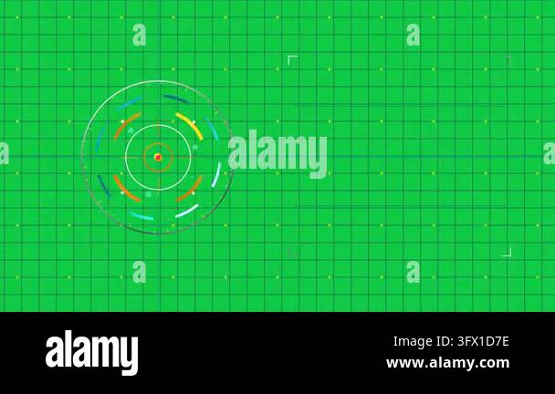Digital HUD target crosshair with glowing targeting lines for focus ...