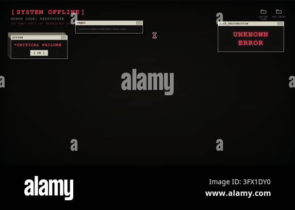 Dark retro game interface with pixel art HUD elements and minimal menu ...