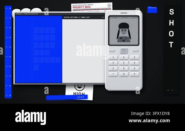 A digital composite featuring a retro mobile phone and a tablet ...