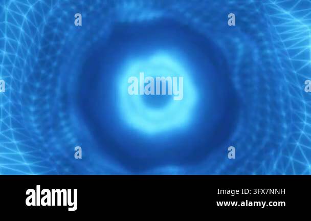 Abstract glowing blue network of lines and mesh Stock Video Footage - Alamy