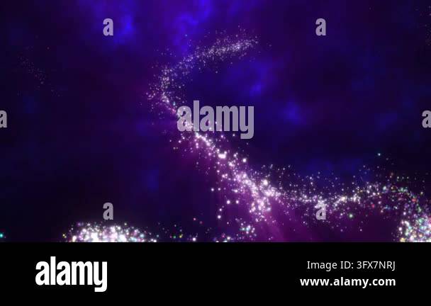 Abstract festive bright background from purple fireworks lines of ...