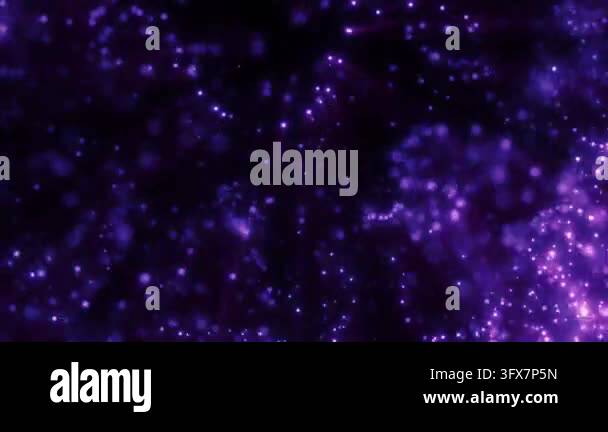 Soft purple glowing particles cosmic background Stock Video Footage - Alamy