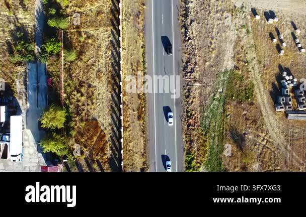 panoramic drone view of a lanscape in autumn, autumn aerial view Stock ...