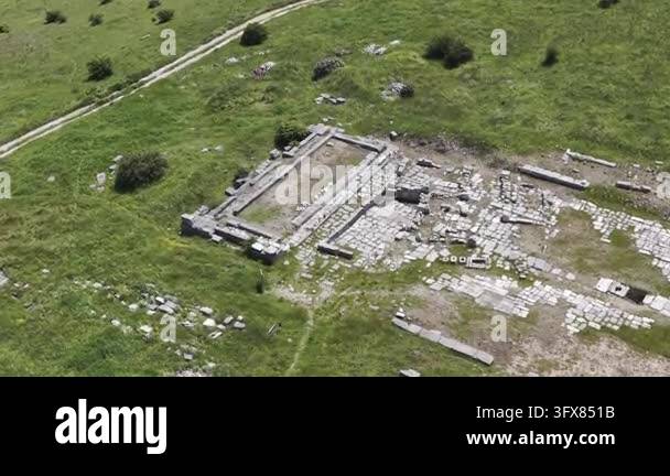 Aerial View of Ancient Aqueducts in Pisidia Ancient City Yalvac Isparta ...